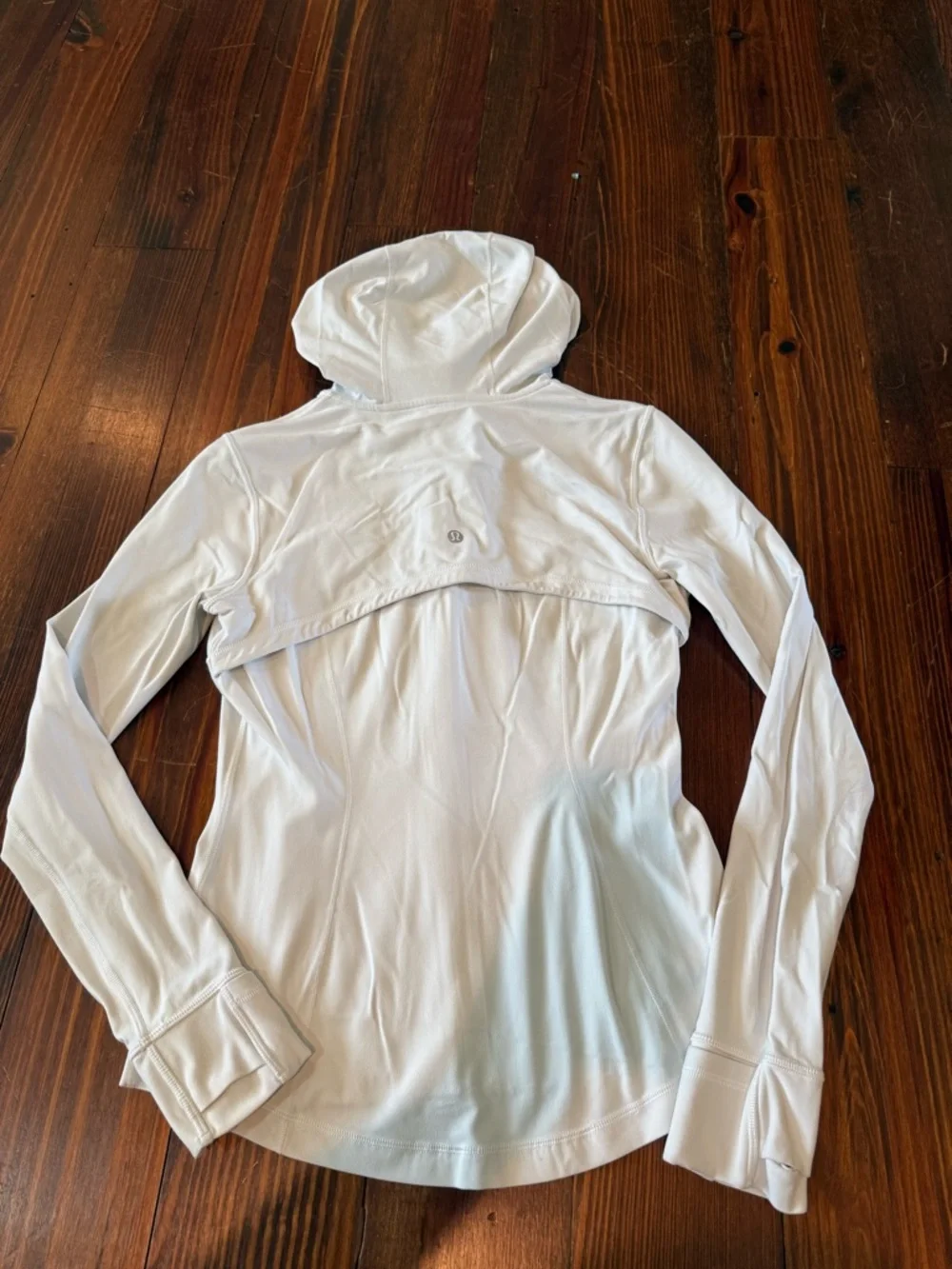 White lululemon Zip-Up Hooded Jacket - Picture 2 of 4
